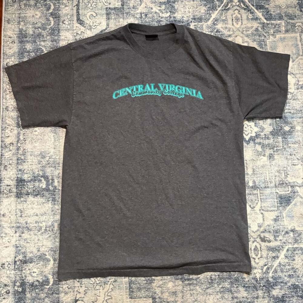 Yikes! Central Virginia Community College T-Shirt Charcoal Gray